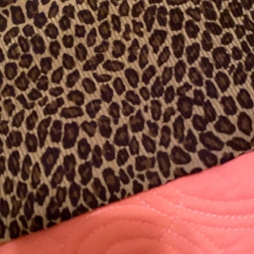 Michael Michael Kors Leopard Print Snap Front Sweater Color: Black/Brown Size: M